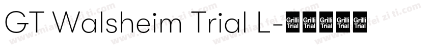 GT Walsheim Trial L字体转换